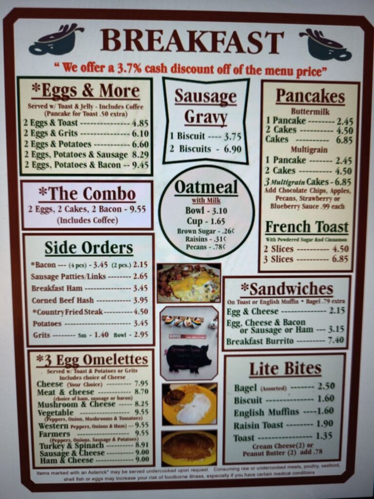 Odd Cuples Cafe Menu 1