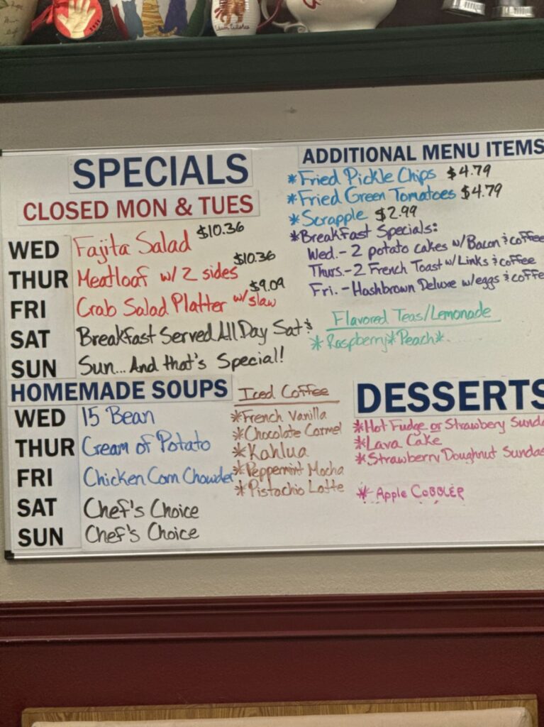 Odd Cuples Cafe Menu 7